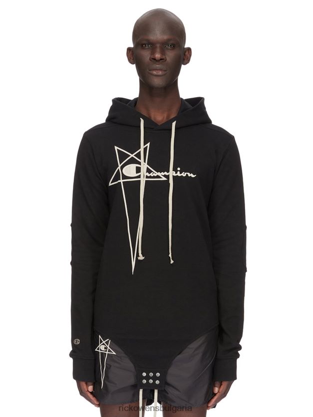дрехи бг Rick Owens шампион 25115 върхове черен NBHT22324