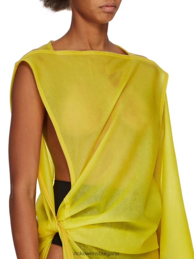дрехи бг Rick Owens ss23 edfu 23615 рокли лимоненожълт NBHT221224