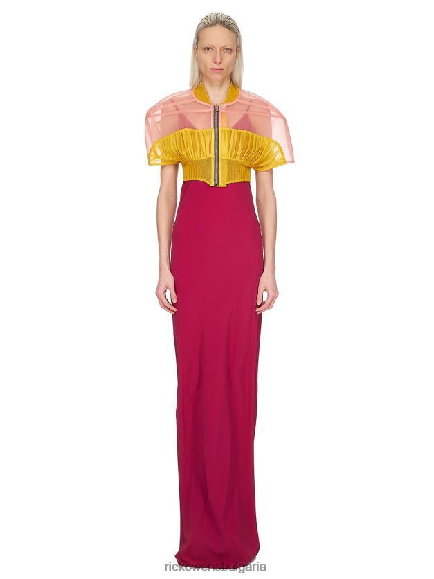дрехи бг Rick Owens ss23 edfu 23740 рокли фуксия NBHT221239