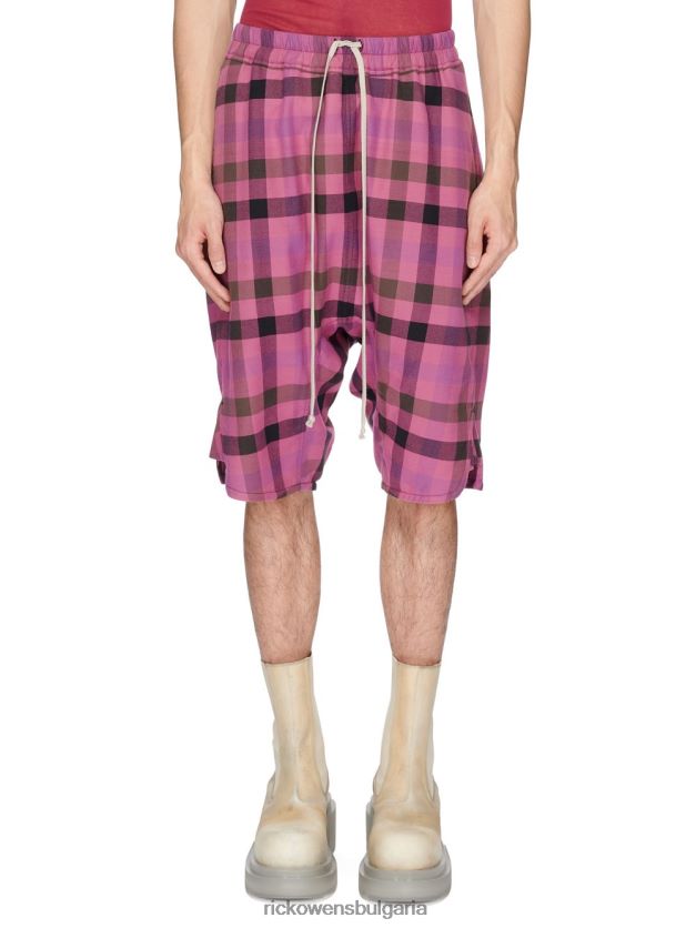 дрехи бг Rick Owens панталон ss23 edfu 24318 ярко розово каре NBHT22228