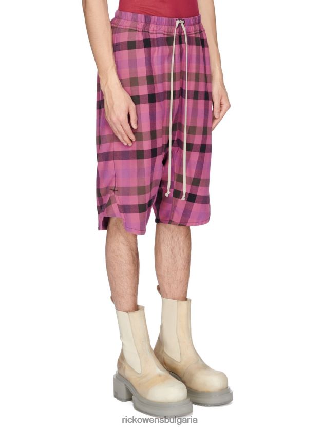 дрехи бг Rick Owens панталон ss23 edfu 24318 ярко розово каре NBHT22228