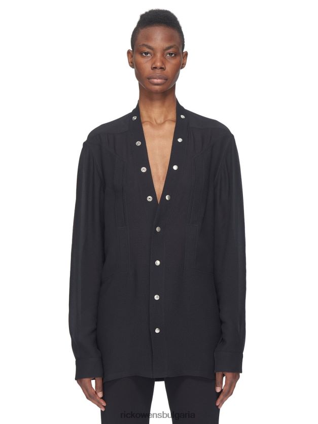 дрехи бг Rick Owens ss23 edfu 23692 ризи черен NBHT221212