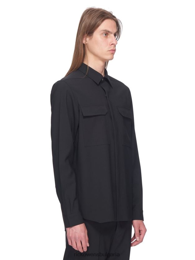 дрехи бг Rick Owens ss23 edfu 23907 ризи черен NBHT22468