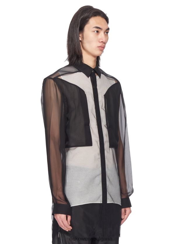 дрехи бг Rick Owens ss23 edfu 23909 ризи черен NBHT22471