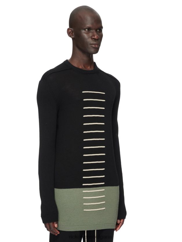 дрехи бг Rick Owens ss23 edfu 24336 трикотаж черно/мъх/перла NBHT22508