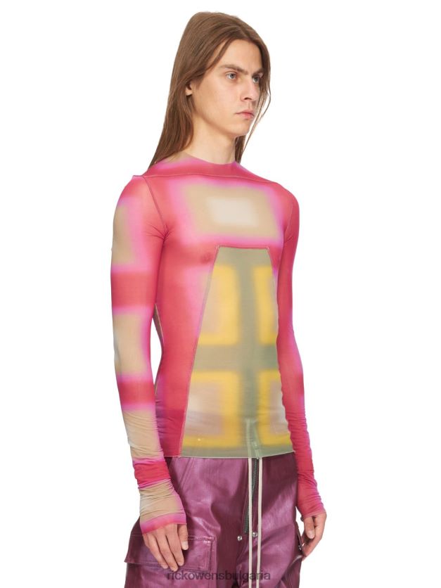 дрехи бг Rick Owens ss23 edfu 24287 върхове фуксия каре/мъх каре NBHT22366