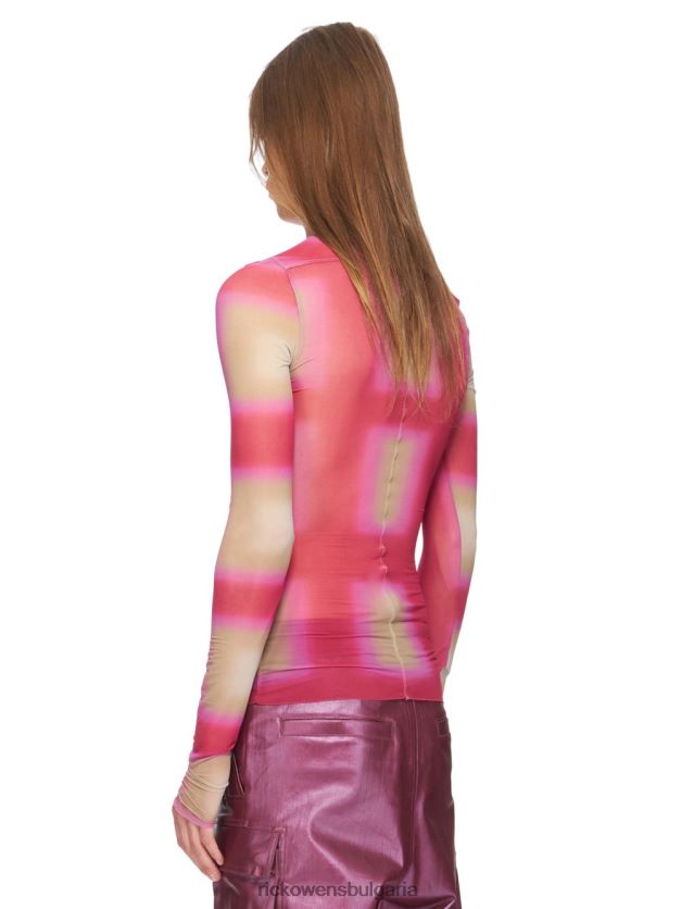 дрехи бг Rick Owens ss23 edfu 24287 върхове фуксия каре/мъх каре NBHT22366