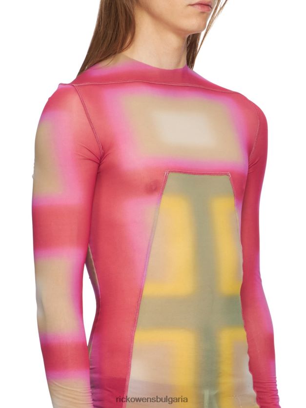 дрехи бг Rick Owens ss23 edfu 24287 върхове фуксия каре/мъх каре NBHT22366