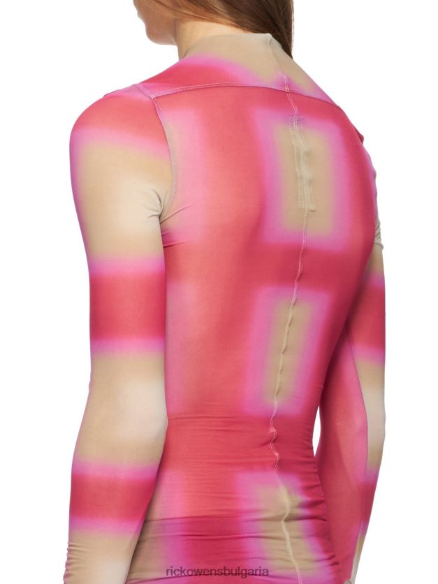 дрехи бг Rick Owens ss23 edfu 24287 върхове фуксия каре/мъх каре NBHT22366