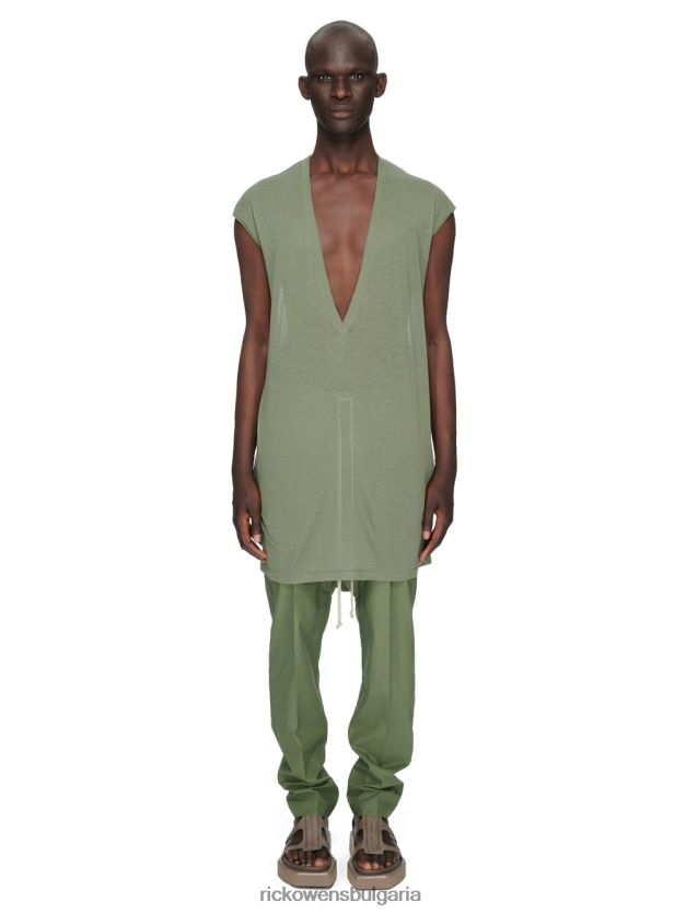 дрехи бг Rick Owens ss23 edfu 24298 върхове зелен мъх NBHT22387