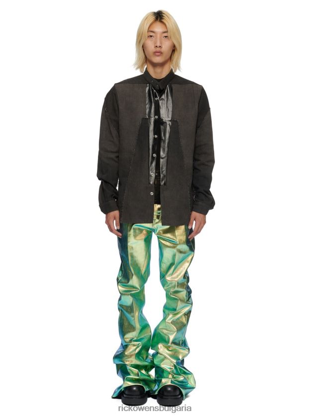 дрехи бг Rick Owens якета ss23 edfu 23219 кафяв и тъмен прах NBHT226