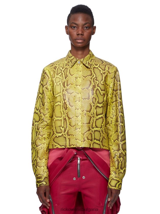 дрехи бг Rick Owens якета ss23 edfu 23828 лимоненожълт NBHT22884