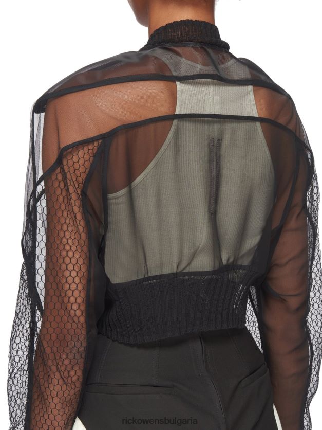 дрехи бг Rick Owens якета ss23 edfu 23831 черен NBHT22885