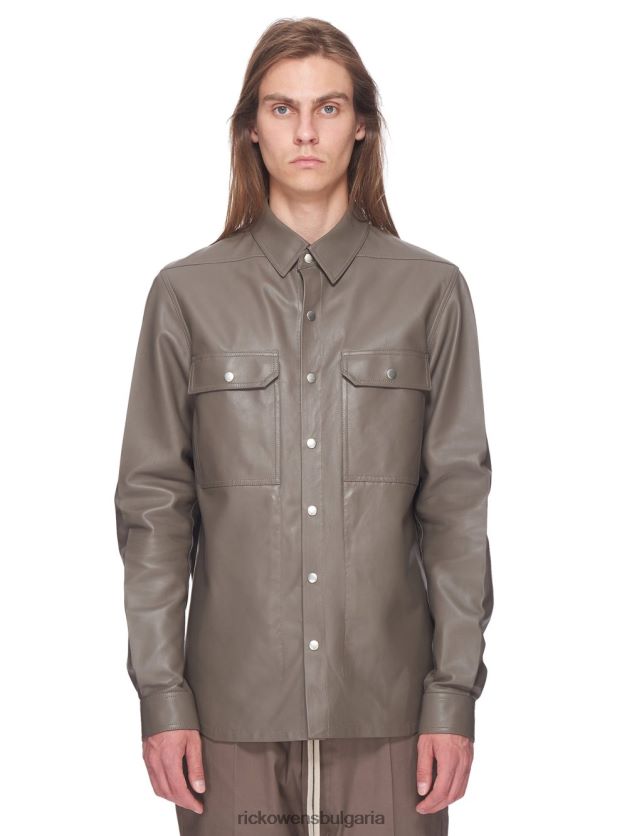 дрехи бг Rick Owens якета ss23 edfu 24101 прахово сиво NBHT2232