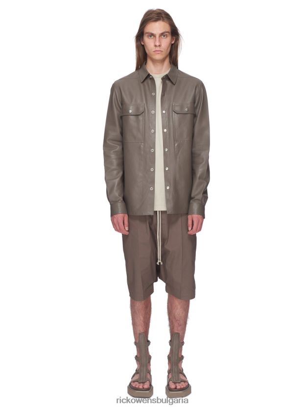 дрехи бг Rick Owens якета ss23 edfu 24101 прахово сиво NBHT2232