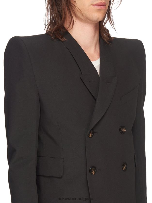 дрехи бг Rick Owens якета ss23 edfu 24103 черен NBHT2234