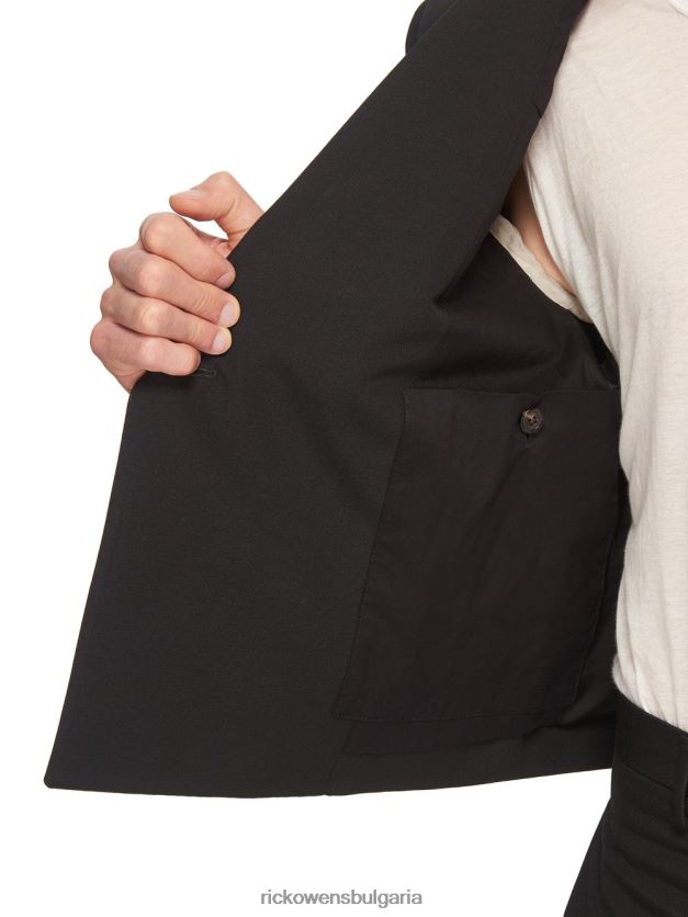 дрехи бг Rick Owens якета ss23 edfu 24103 черен NBHT2234