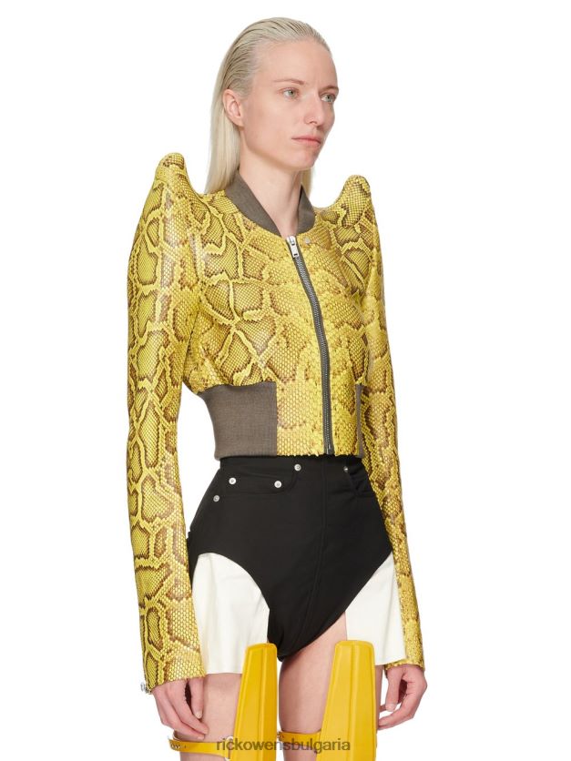дрехи бг Rick Owens якета ss23 edfu 24264 лимоненожълт NBHT22883