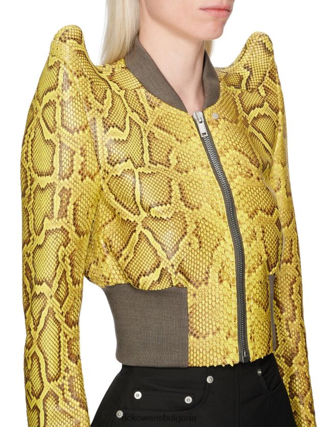 дрехи бг Rick Owens якета ss23 edfu 24264 лимоненожълт NBHT22883