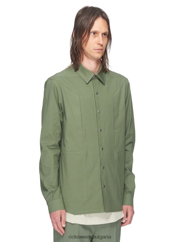 дрехи бг Rick Owens якета ss23 edfu 24343 зелен мъх NBHT2229