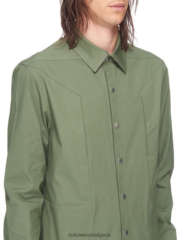 дрехи бг Rick Owens якета ss23 edfu 24343 зелен мъх NBHT2229