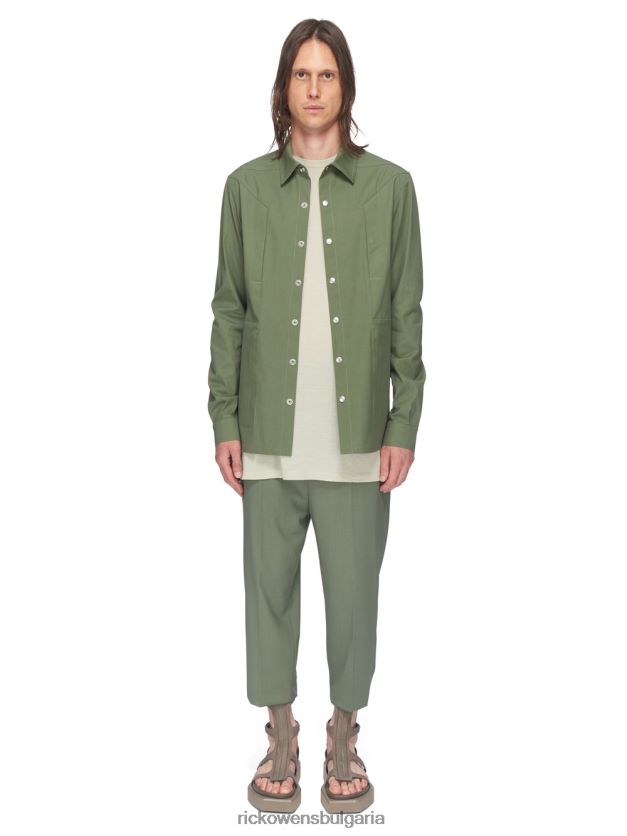 дрехи бг Rick Owens якета ss23 edfu 24343 зелен мъх NBHT2229