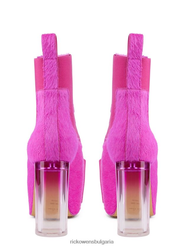 обувки бг Rick Owens обувки ss23 edfu 24271 прозрачна подметка в ярко розово и фуксия NBHT22934