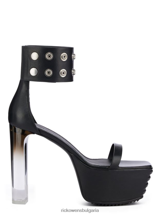 обувки бг Rick Owens обувки ss23 edfu 24274 черен и черен деградиран ток NBHT22937