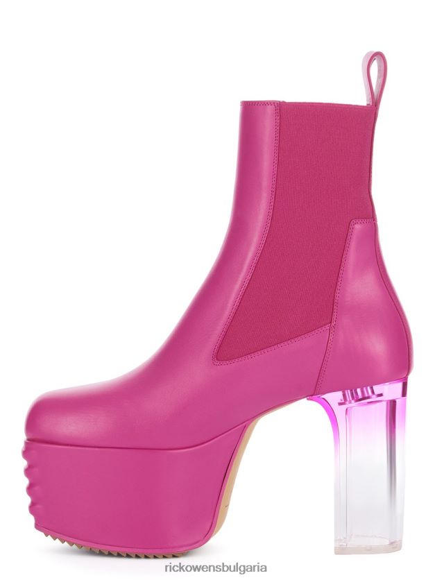 обувки бг Rick Owens обувки ss23 edfu 24354 ярко розово и фуксия деградират петата NBHT2280