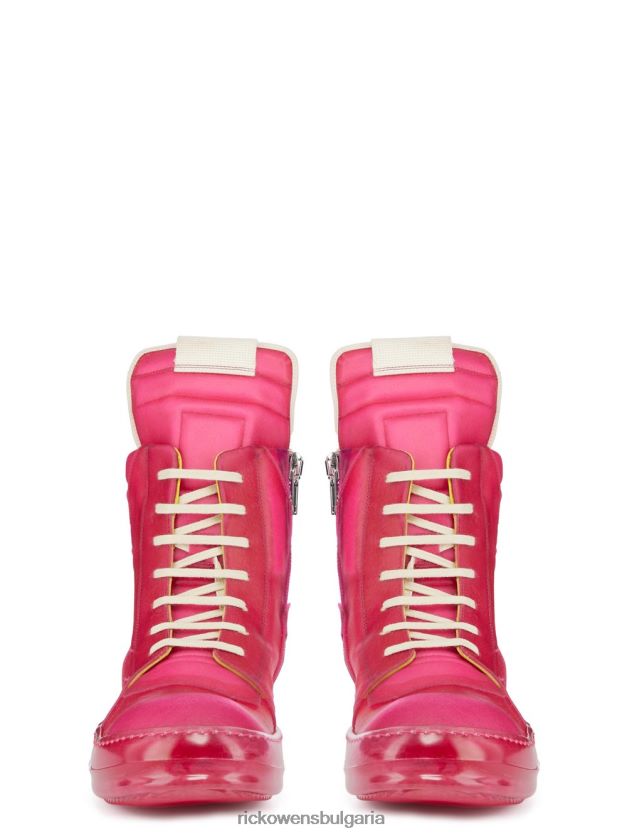 обувки бг Rick Owens обувки ss23 edfu 24367 прозрачна подметка в ярко розово и фуксия NBHT22105