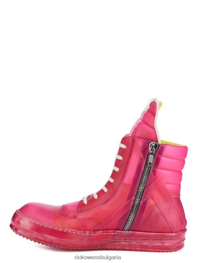 обувки бг Rick Owens обувки ss23 edfu 24367 прозрачна подметка в ярко розово и фуксия NBHT22105